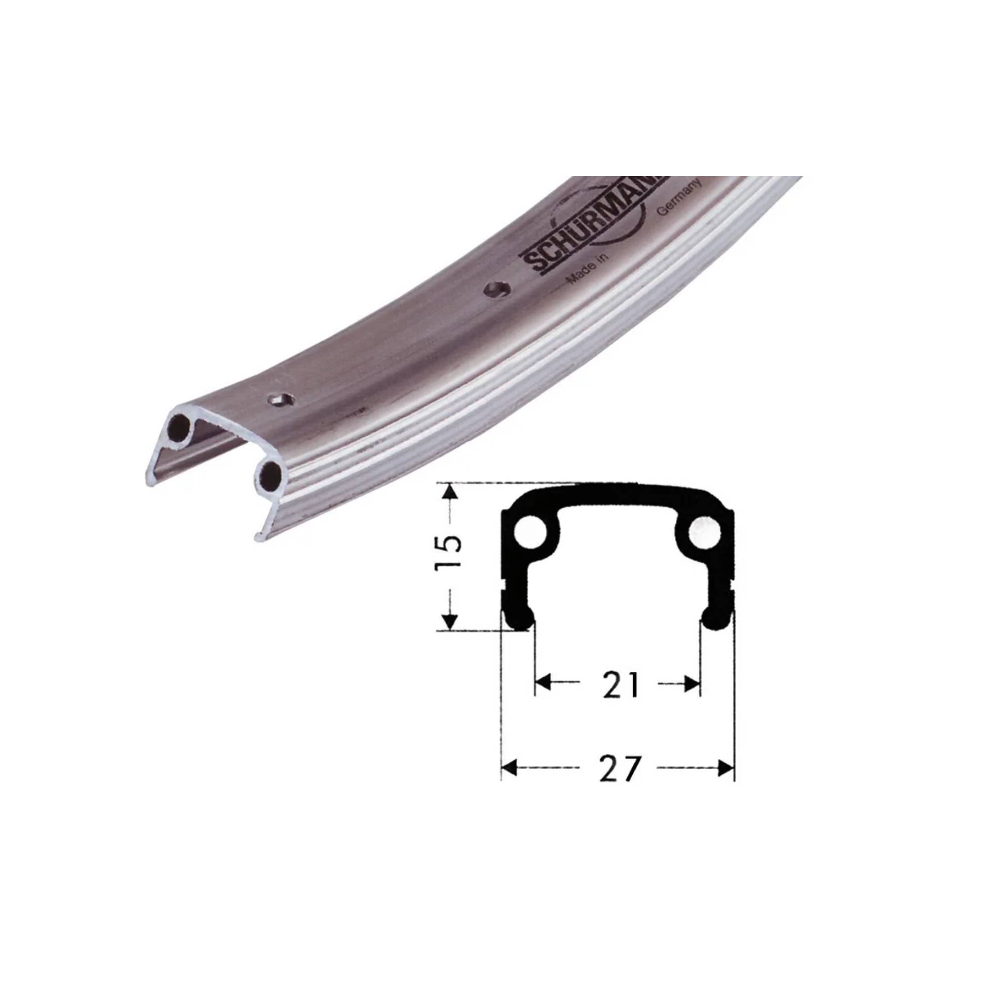 New Project (11) OBRUČ MTB 26" silver matt,36 holes,559-21,VH 8.5mm - Slika 1