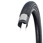 GUMA SCHWALBE ROAD CRUISER PLUS HS484 28X1,75 47X622 BLACK-REF. TWINSK PG GREEN