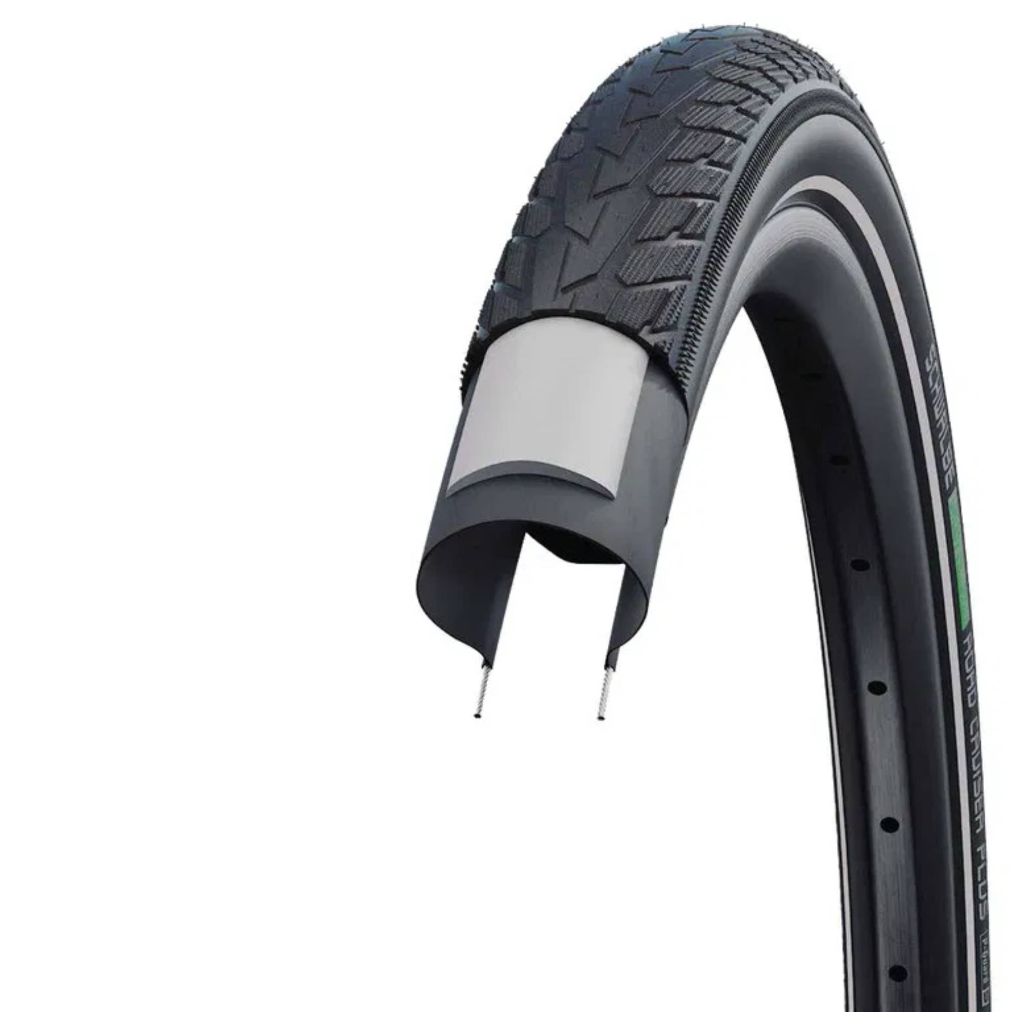 New Project (6) GUMA SCHWALBE ROAD CRUISER PLUS HS484 28X1,75 47X622 BLACK-REF. TWINSK PG GREEN - Slika 1