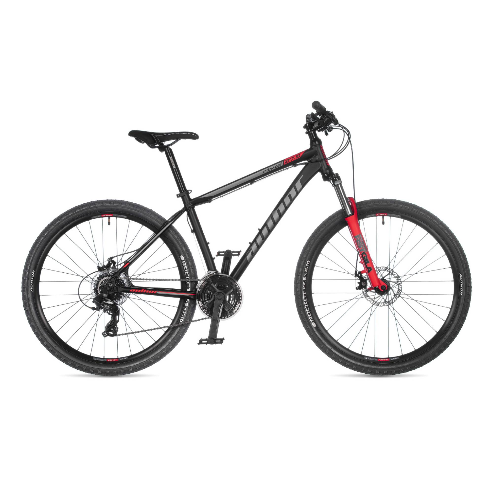 New Project (2) BICIKL AUTHOR RIVAL 27,5 - 19" BLACK MATT/RED - Slika 1