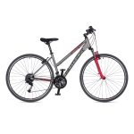 BICIKL AUTHOR INTEGRA  CROSS  28 - 19"  SILVER MATT/RED
