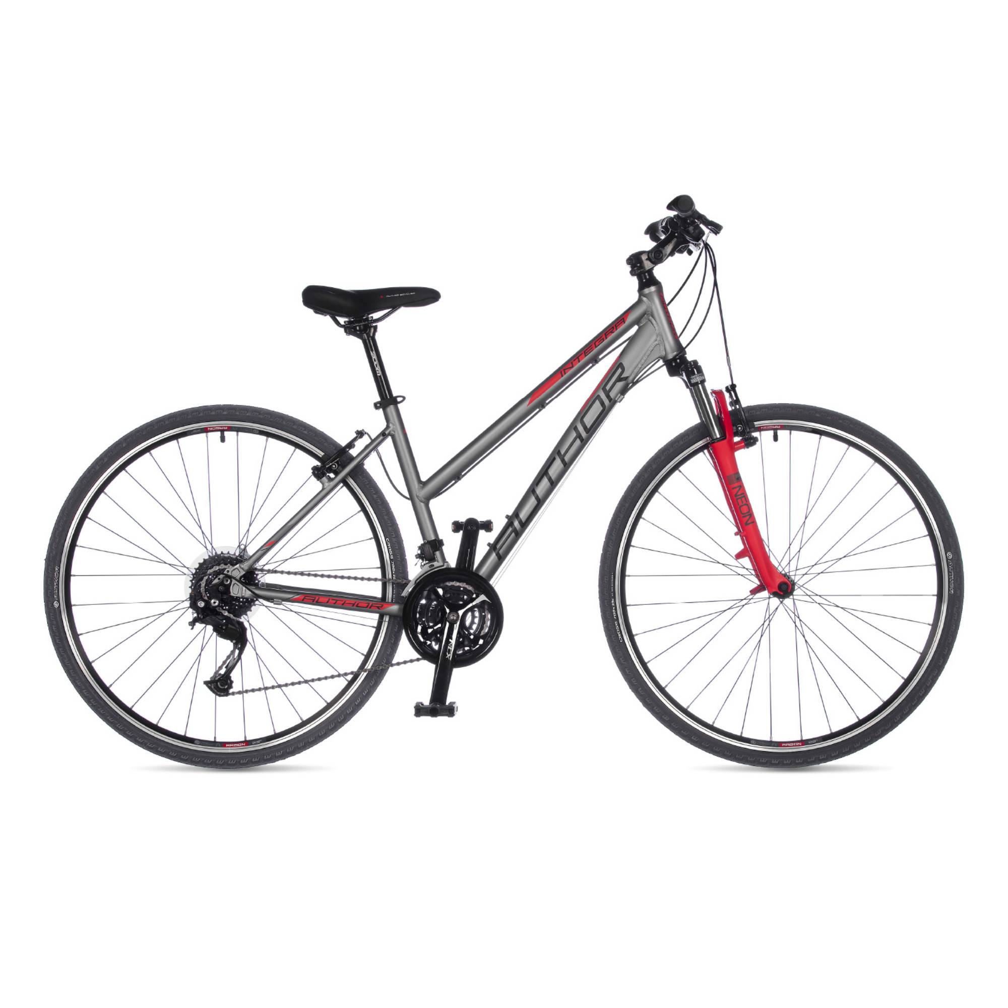 New Project (7) BICIKL AUTHOR INTEGRA CROSS 28 - 19" SILVER MATT/RED - Slika 1